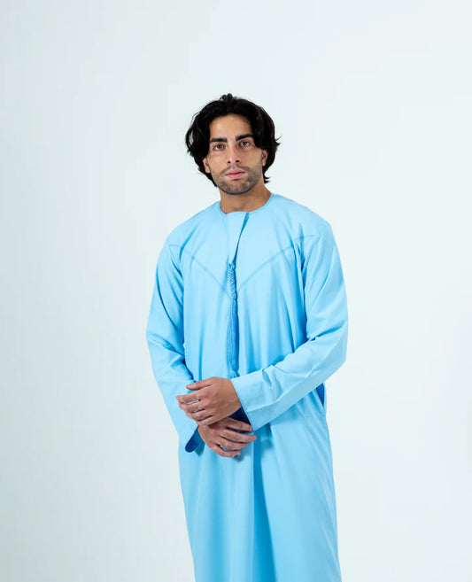 Basic Baby Blue Emirati Thobe