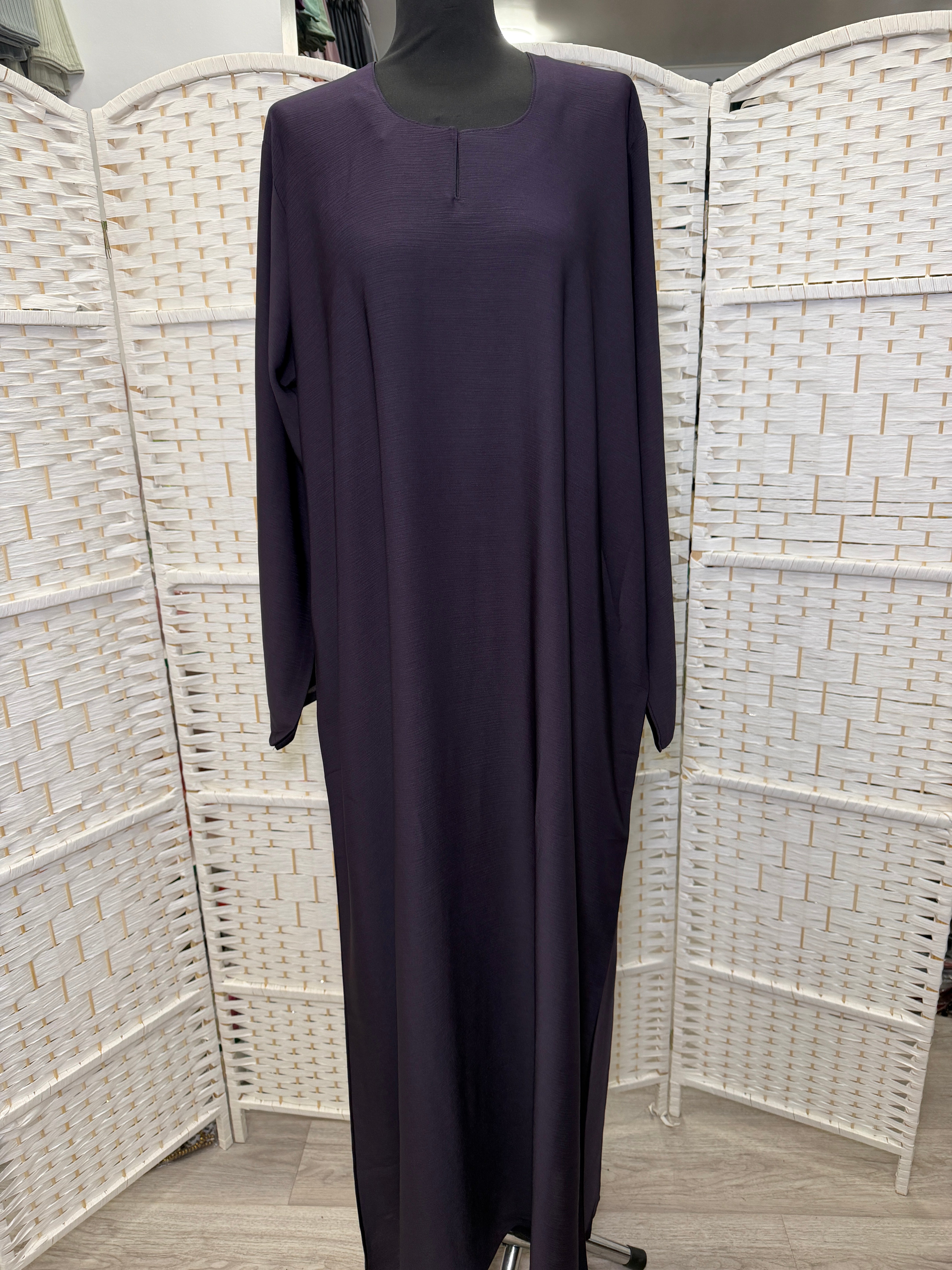Purple Plain Zoom Abaya