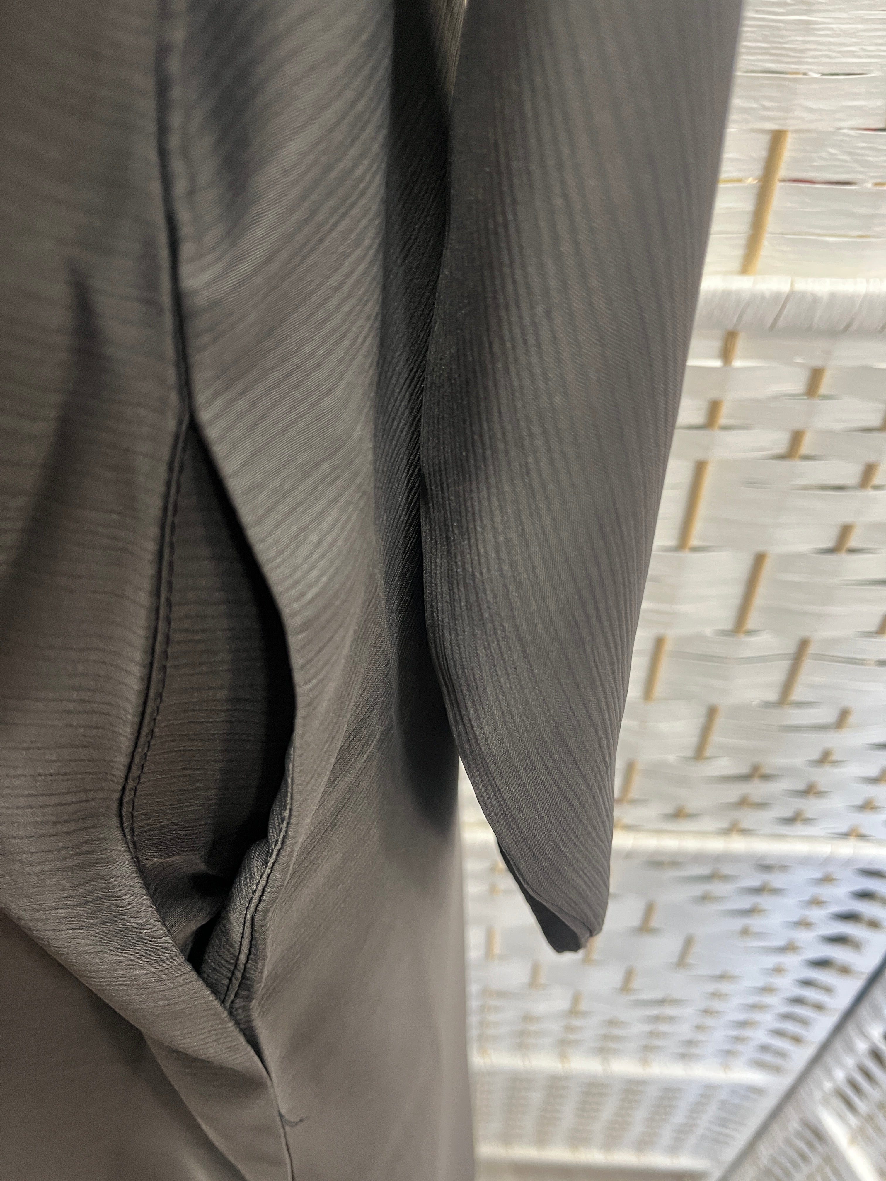 Charcoal Grey Plain Zoom Abaya