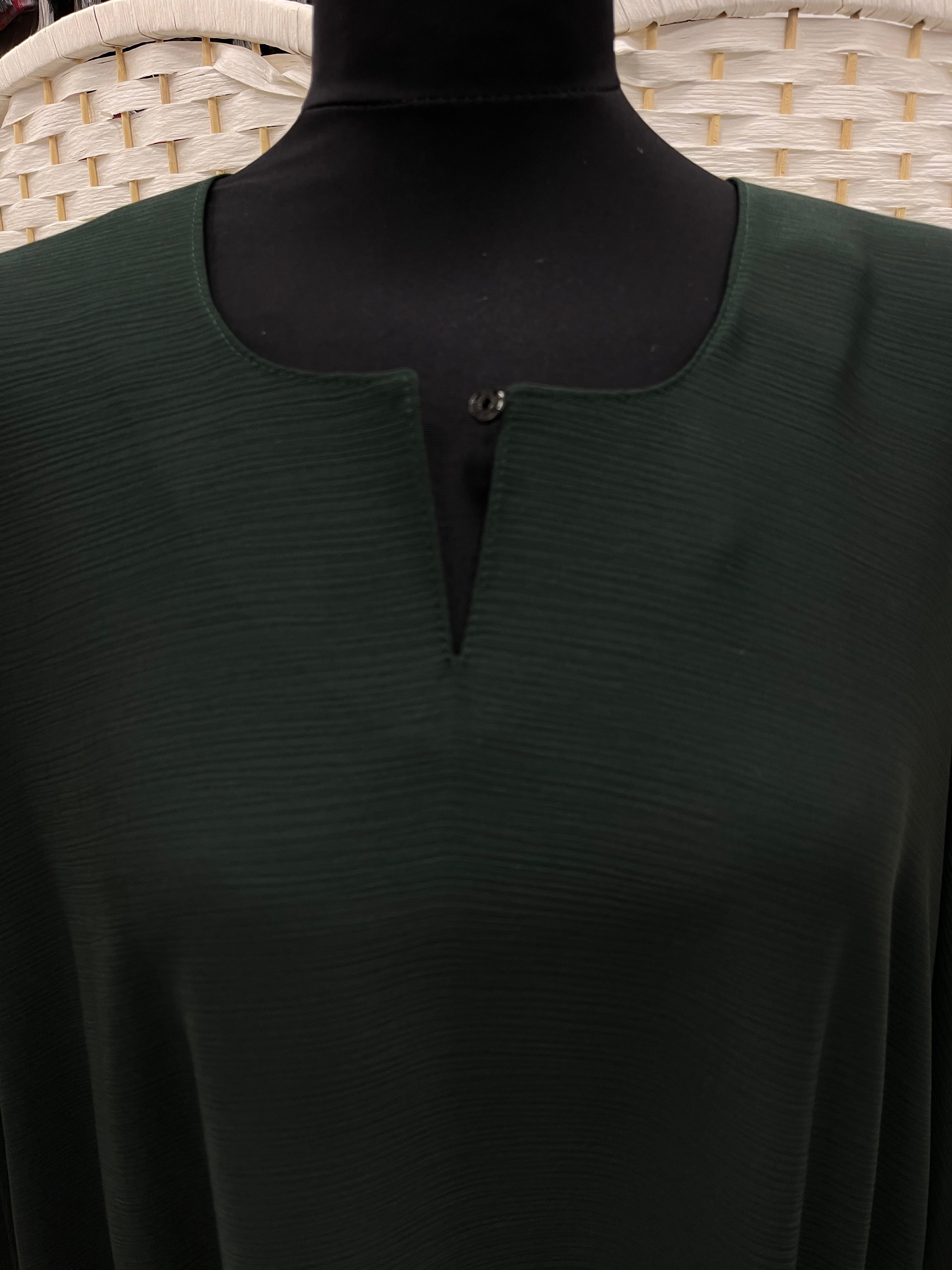 Forest Green Plain Zoom Abaya