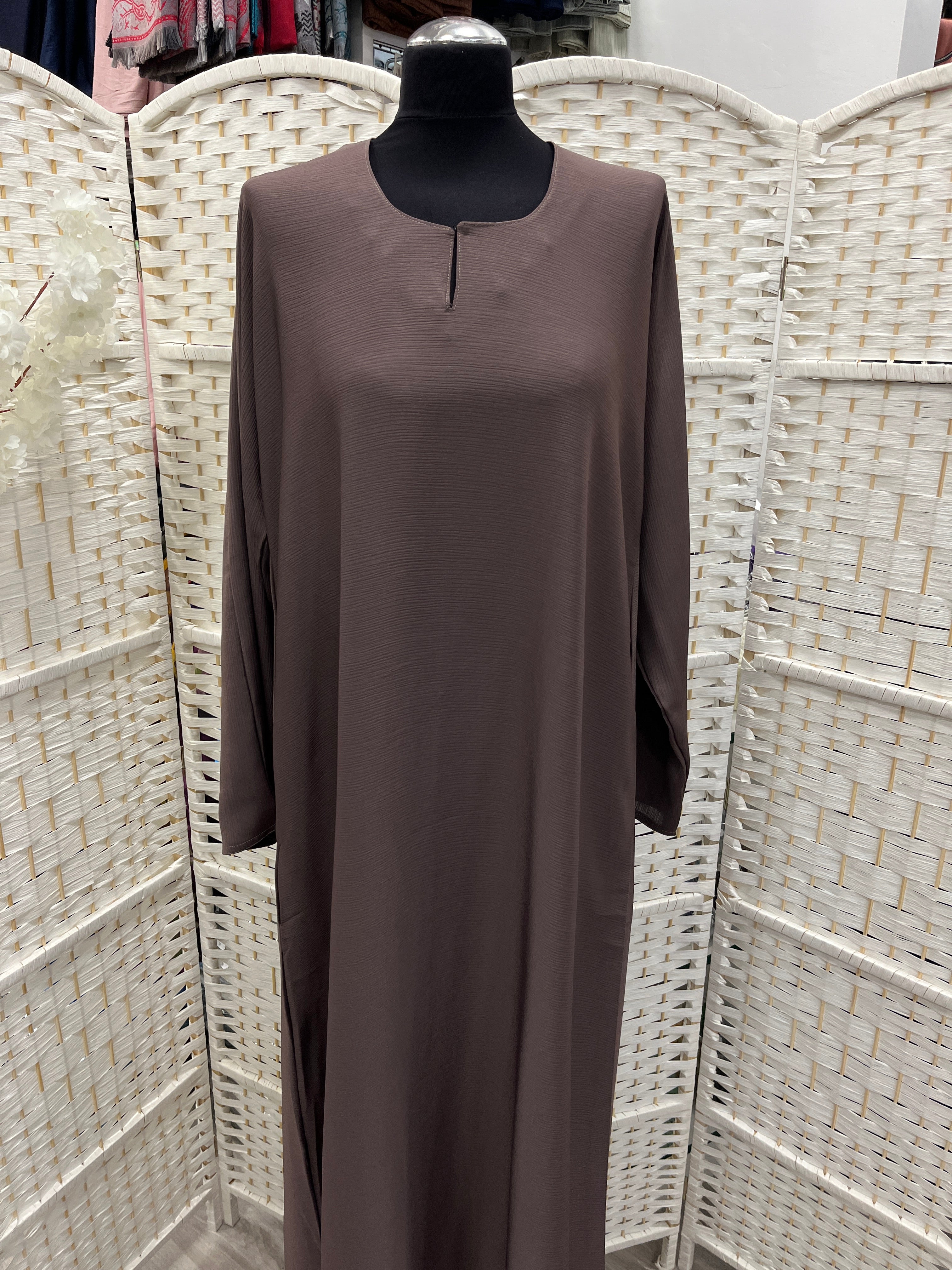 Mauve Plain Zoom Abaya