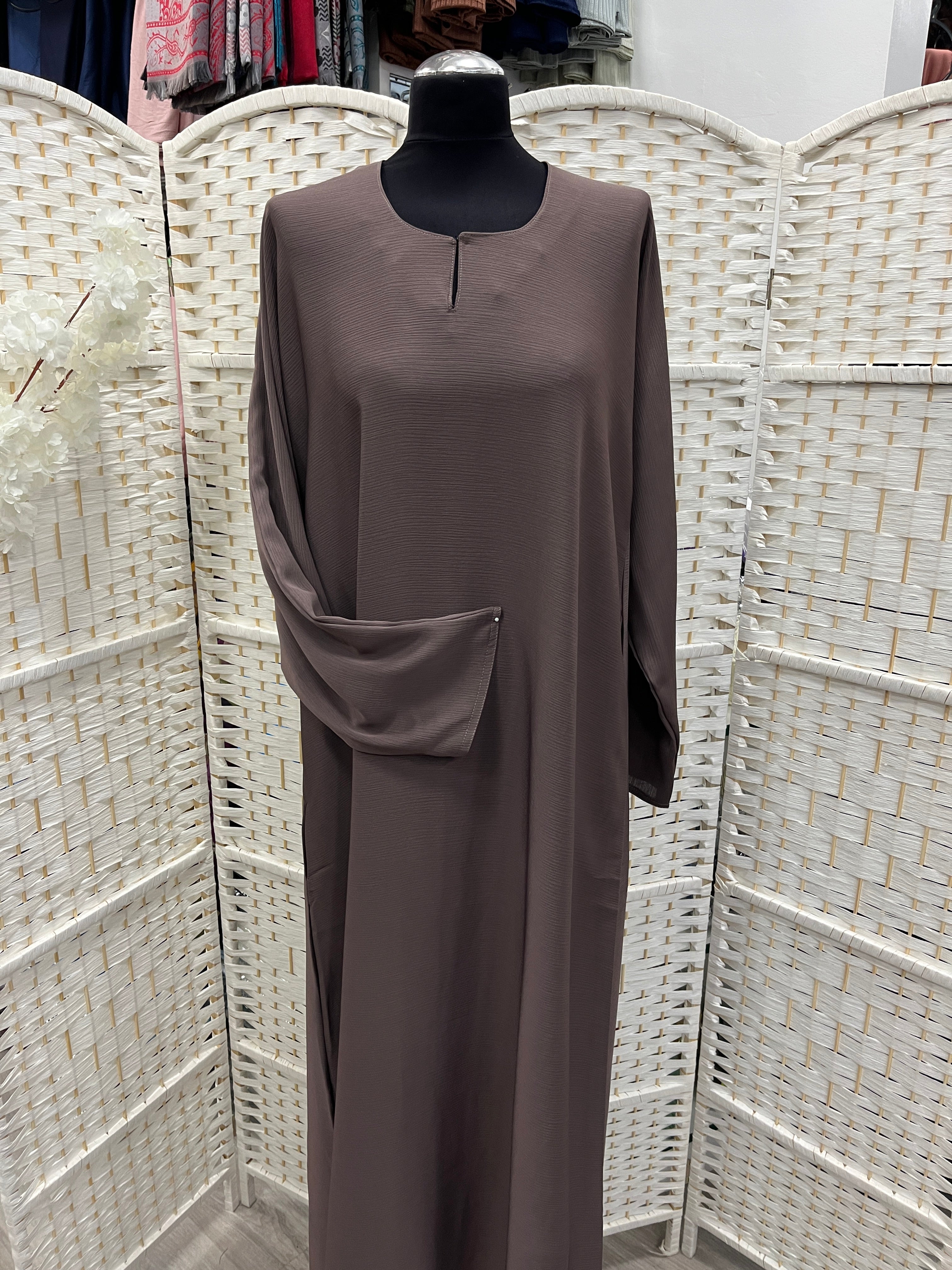 Mauve Plain Zoom Abaya