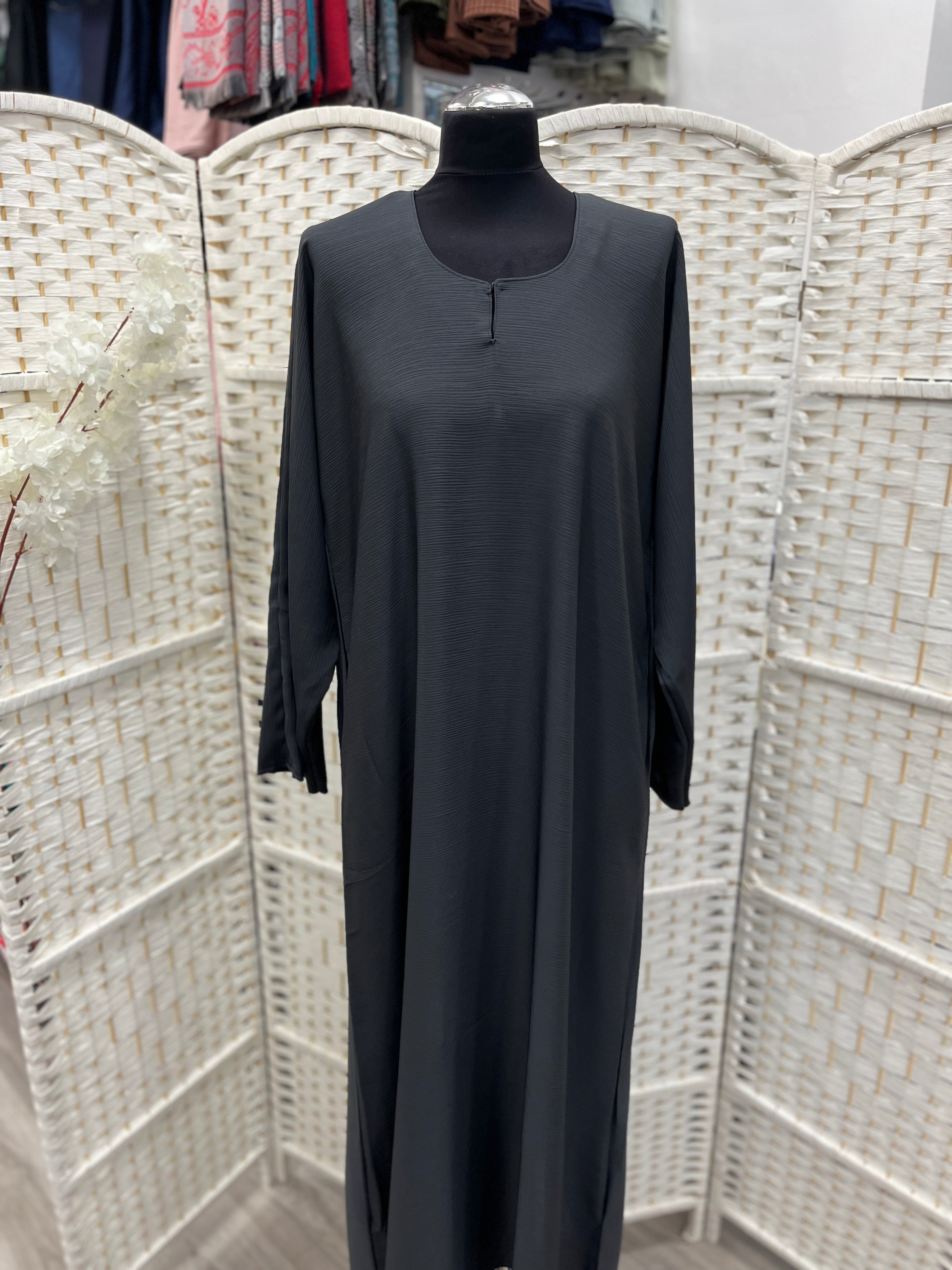 Grey Plain Zoom Abaya
