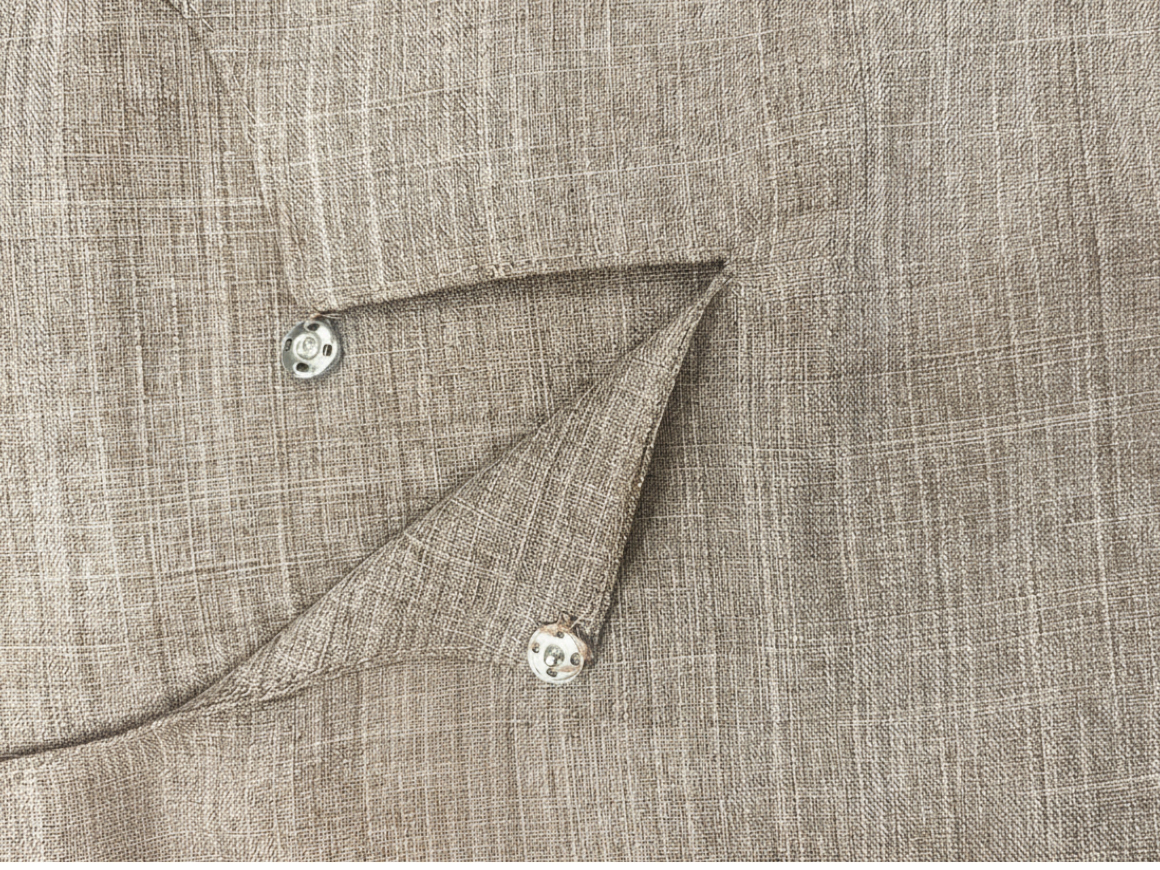 Embroidered Linen Abaya ~ Taupe