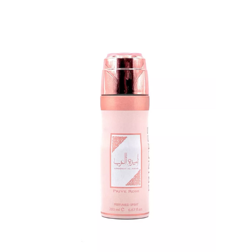 Ameerat Al Arab Prive Rose Perfumed Body Spray Deodorant 200ml | Lattafa