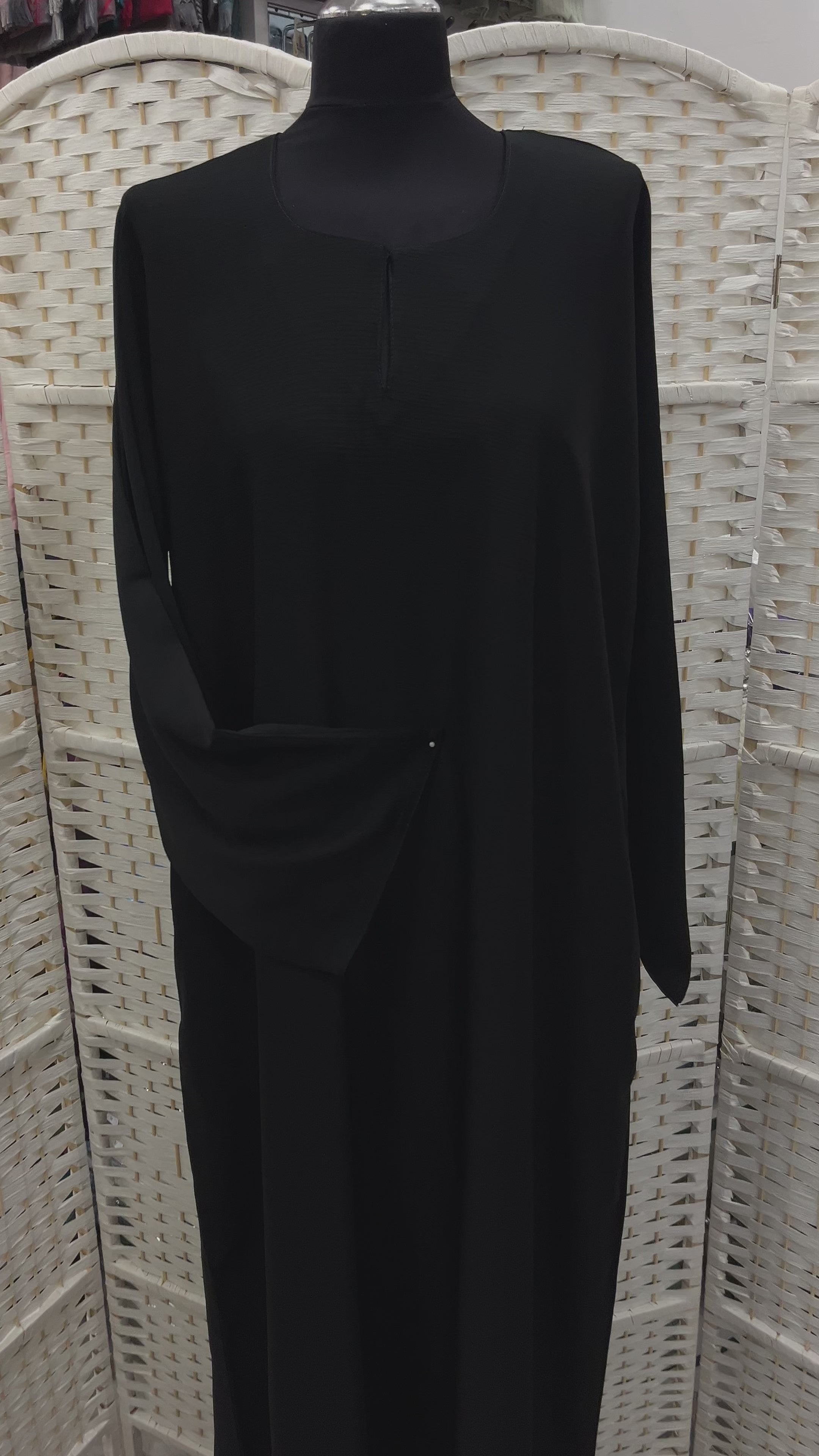 Black Plain Zoom Abaya